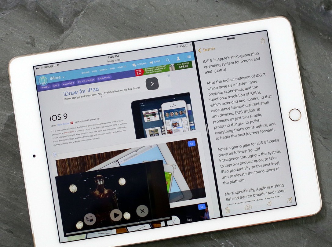 Багатозадачність в новому iPad Pro 9.7